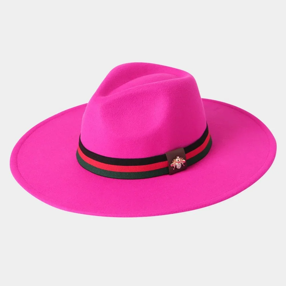Panama Style Bumble Bee Fedora/Dressy Fedora Hat - Picture 2 of 5